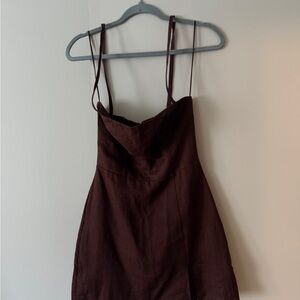 Reformation Brown Mini Dress